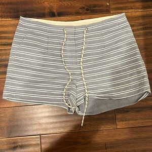 Jcrew striped grey/blue and white shorts
